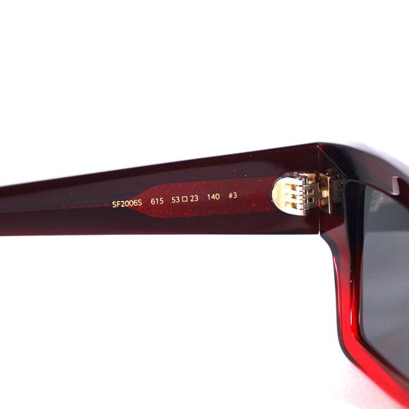 Salvatore Ferragamo Cat Eye Ombre Sunglasses-Gradient Transparent Dark Red - NWT - Picture 4 of 8